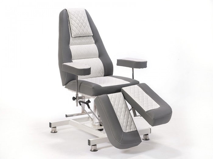 Royal-2 Yükseklik Hareketli Hidrolikli Koltuk | Gri - Beyaz