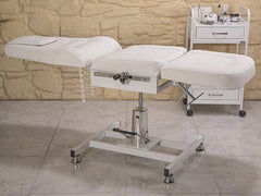 Royal-3 Ekstra Yüksek Hareketli Hidrolikli Koltuk | Beyaz