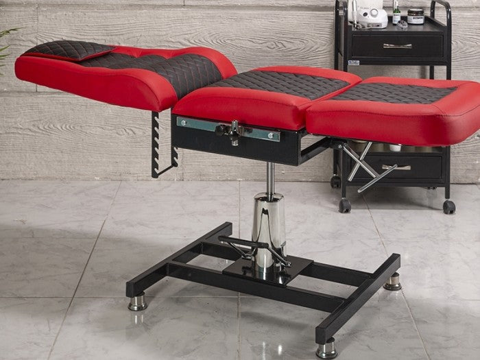 Royal-3 Ekstra Yüksek Hareketli Hidrolikli Koltuk | Kırmızı - Siyah