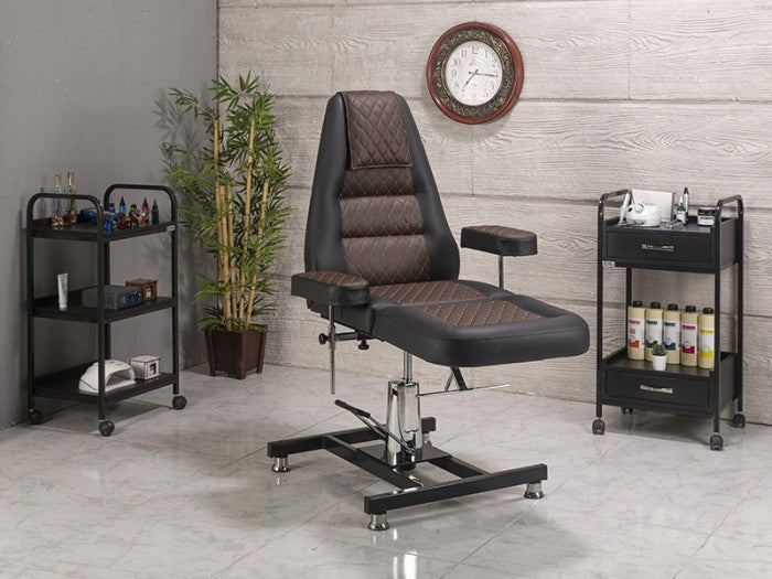 Royal Yükseklik Hareketli Hidrolikli Koltuk | Kahverengi - Siyah