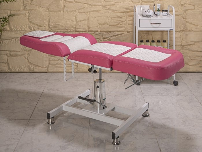 Royal Yükseklik Hareketli Hidrolikli Koltuk | Pembe - Beyaz