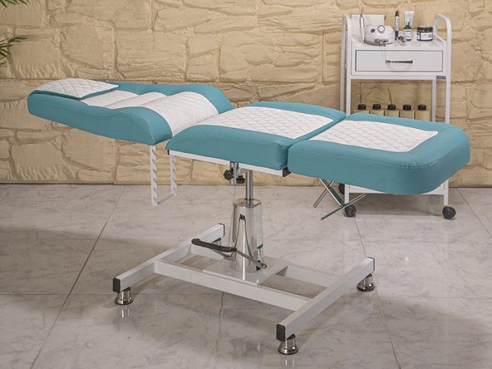 Royal Yükseklik Hareketli Hidrolikli Koltuk | Turkuaz - Beyaz